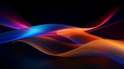 Obraz premium Abstract light patterns on a dark background