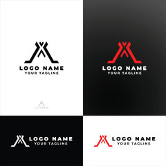 The red letter M logo is very simple, elegant and luxurious