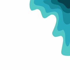 Summer beach in blue colour
