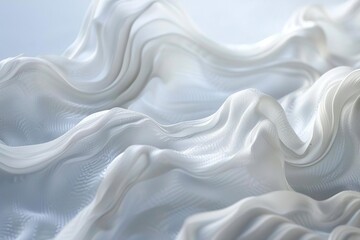 Abstract white wave