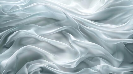 Abstract white waves