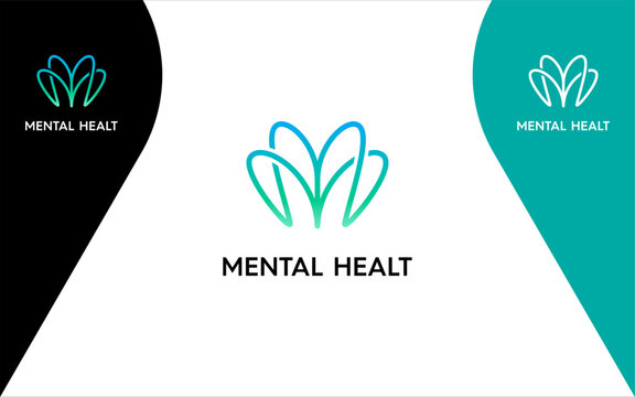 Letter M Mental Health Logo