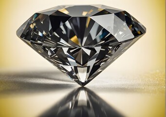 diamond on white and yellow background