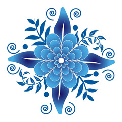 blue flower vectors