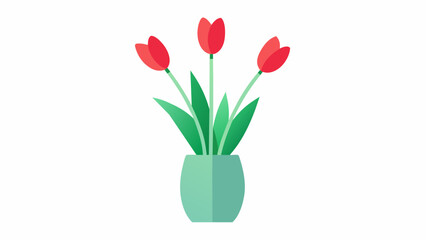 tulips  vase  and svg file
