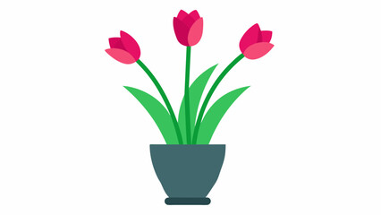 tulips  vase  and svg file