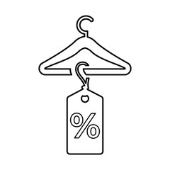 Discount Offer Icon Line Vector graphics