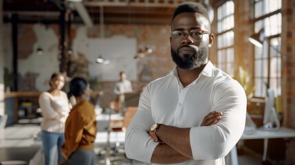 Confident Man at Creative Office