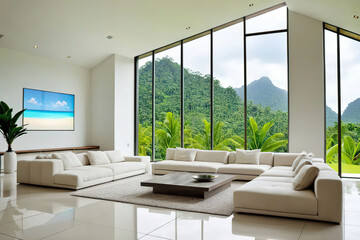 Fototapeta premium living room interior