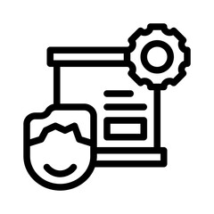 workshop line icon
