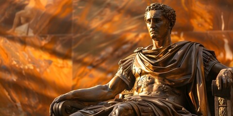 Gus, The Roman General: Julius Caesar - An Iconic Historical Figure Known for His Military Prowess. Concept History, Military, Civil War, Julius Caesar, Roman Empire