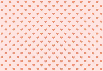 Heart Salmon color on pink background. For Background.