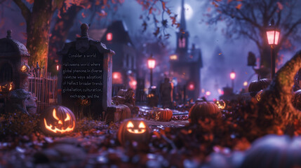 Halloween pumpkin in the dark, Halloween pumpkin in the night, Halloween pumpkin with lantern,