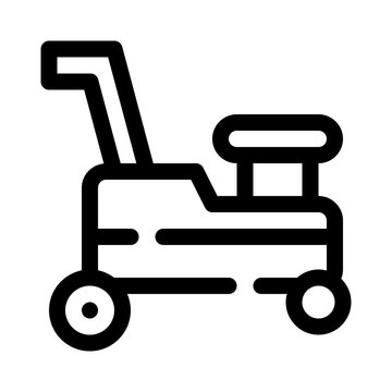recommend clip art: lawnmower line icon