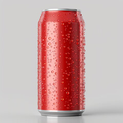 a can of soda with water drops with decent background generated by AI
