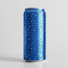 a can of soda with water drops with decent background generated by AI