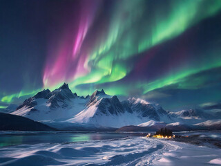 northern lights in sky 