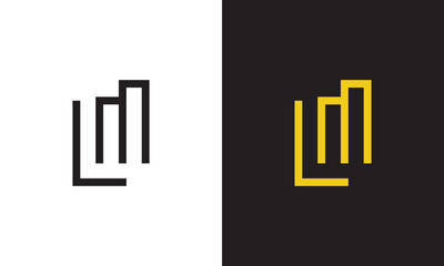Elegant and Minimalist LM Monogram Logo Design - Modern and Versatile Letter mark for Professional Branding