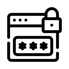 password line icon