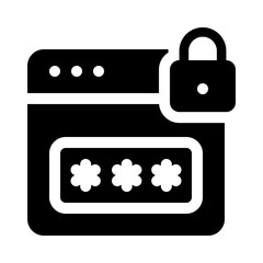 password glyph icon