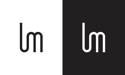 Elegant and Minimalist LM Monogram Logo Design - Versatile Letter mark for Professional Branding