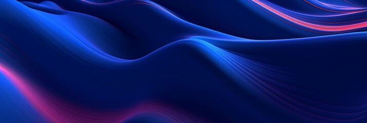 Background graphics with abstract wave patterns.