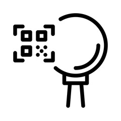 qr code line icon