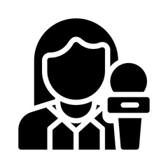 reporter glyph icon