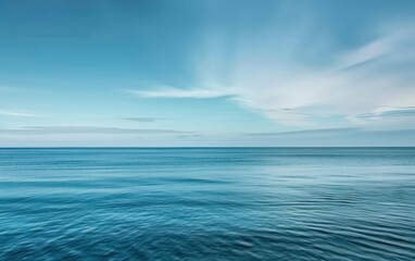 Obraz premium Serene Ocean Horizon at Twilight