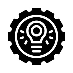 creative process glyph icon