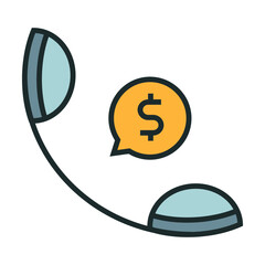 Customer Support icon. Online bills icon. Icons about banking and finance