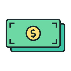 Money icon. Icons about banking and finance