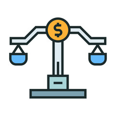 Balance icon. Financial balance icon. Icons about banking and finance
