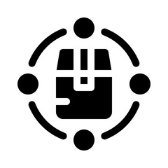 production glyph icon