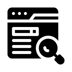 search results glyph icon