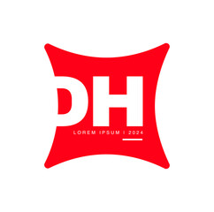 DH brand typography monogram