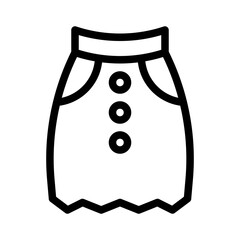 skirt line icon