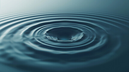 Circular Ripple Effect in Calm Water