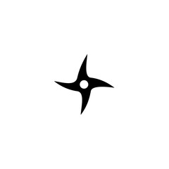 Ninja Shuriken Silhouette Vektor