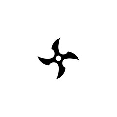 Ninja Shuriken Silhouette Vektor