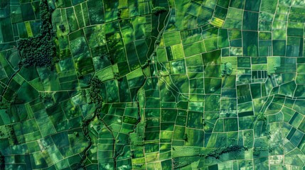 Illustration,  satellite imagery for monitoring crop health and growth