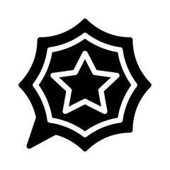 starred message glyph icon