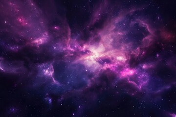 Beautiful galaxy background with stars and planets