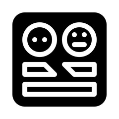survey glyph icon