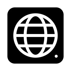 world glyph icon