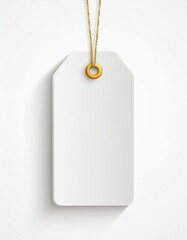blank price label, 3d Label blank tag paper texture on a white background
