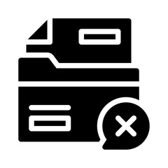 rejected glyph icon