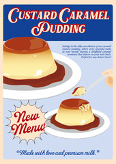 Japanese Caramel Custard Pudding Flyer
