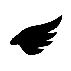 Wings silhouette icon