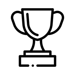 trophy line icon